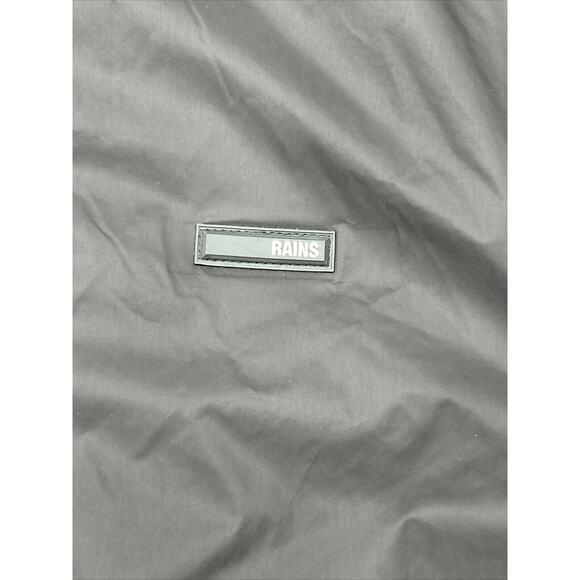 Rains Size XL Black Padded Nylon Jacket 15470 Unisex Full Zip Long Sleeve NWT - Picture 3 of 8